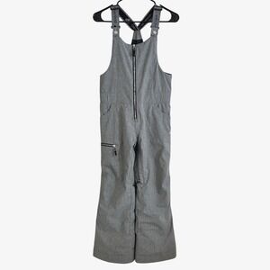Obermeyer Snow Bibs Teen L 14-16 Grey Extended Wear System Ski Pants Overalls